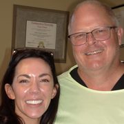 Two San Luis Oral Surgery patients smiling together after treatment