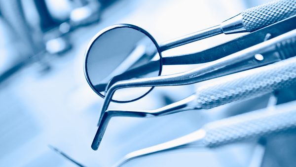 Sterile surgical instruments prepared for oral and maxillofacial surgery